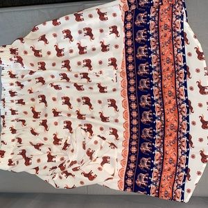 Off the shoulder elephant top